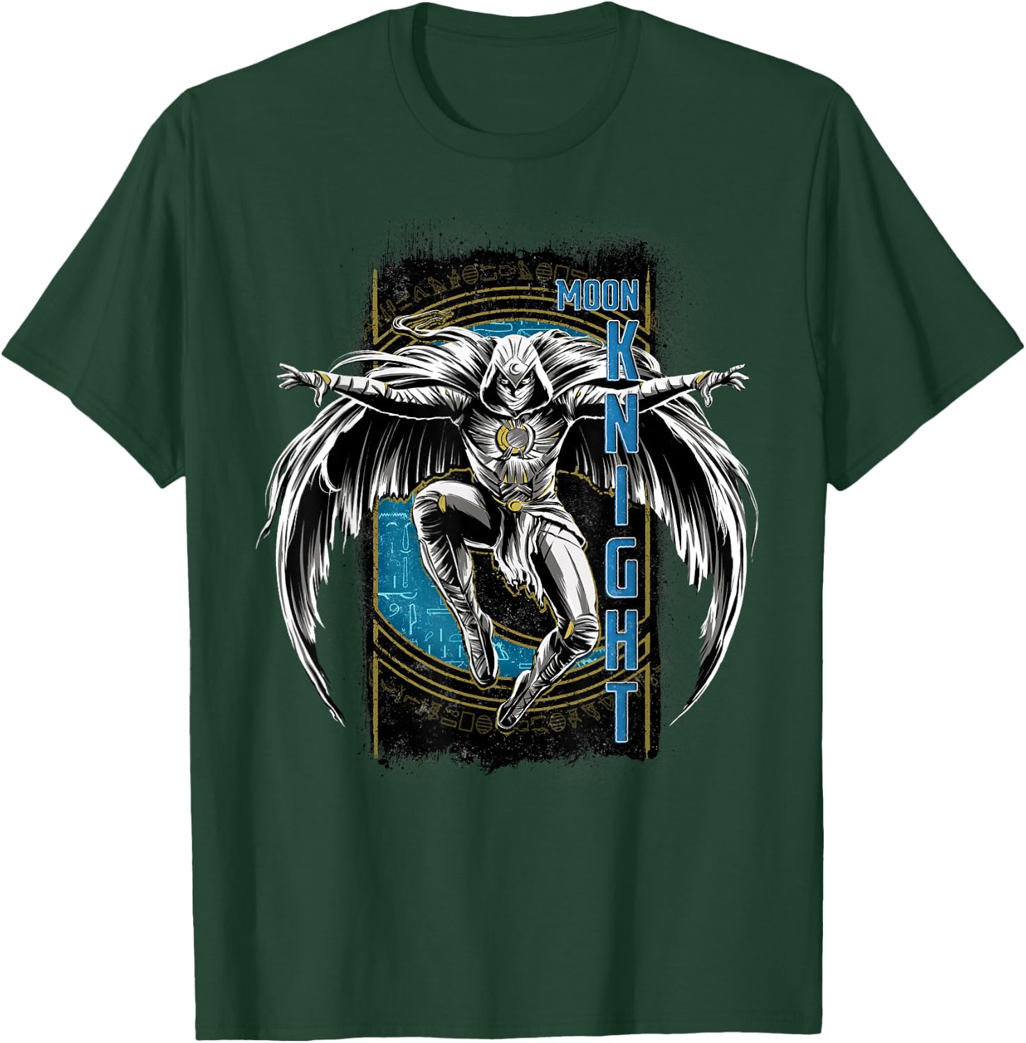 Marvel Moon Knight Egyptian Hieroglyphs Jump T-Shirt - T-Shirt | Forest