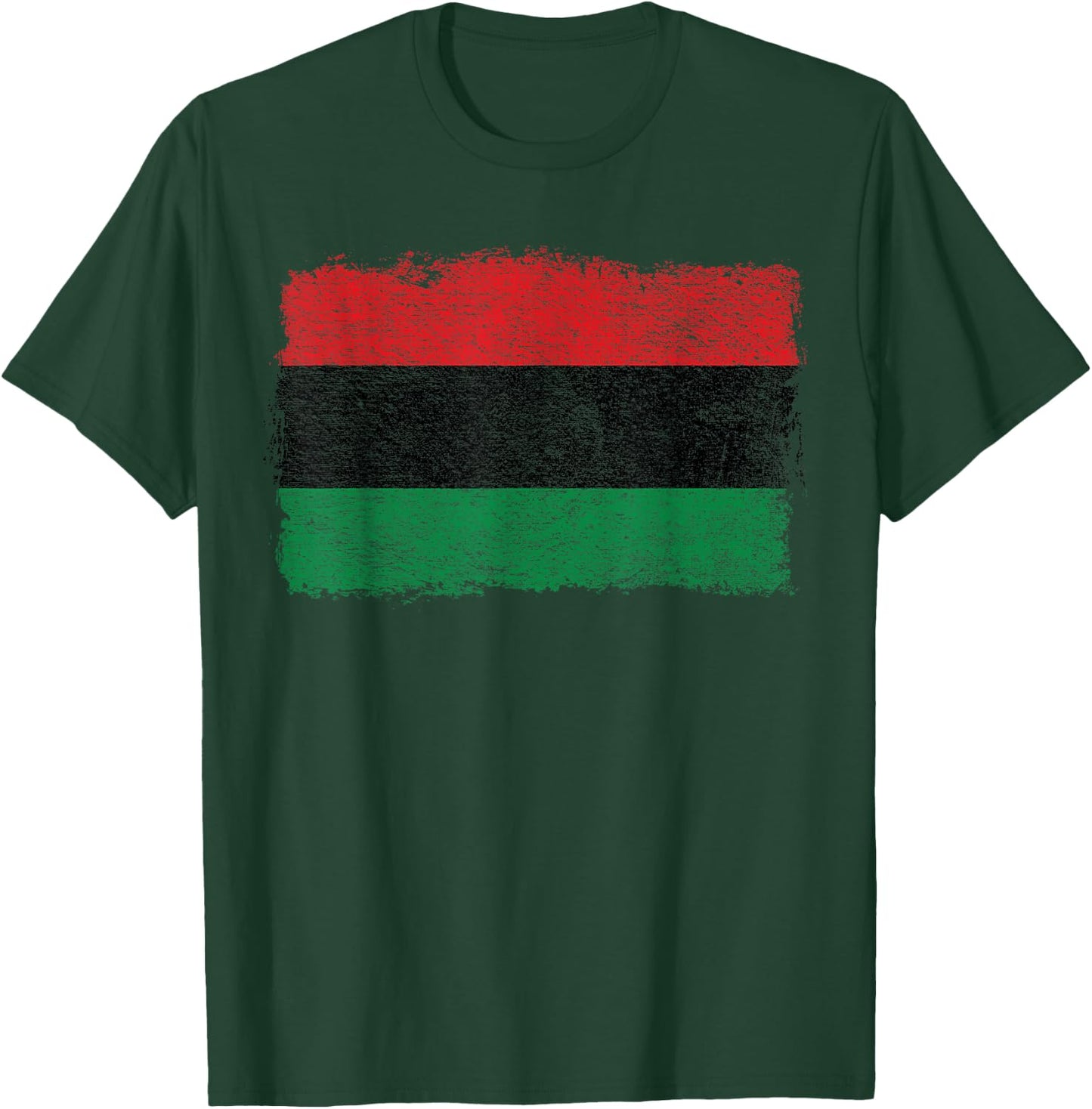 PAN African Flag Black Liberation Banner Black Pride T-Shirt - T-Shirt | Forest