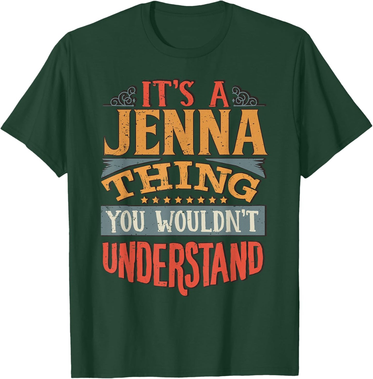 Jenna Name T-Shirt - T-Shirt | Forest