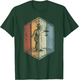 Plague Doctor Retro Vintage Style T-Shirt - T-Shirt | Forest