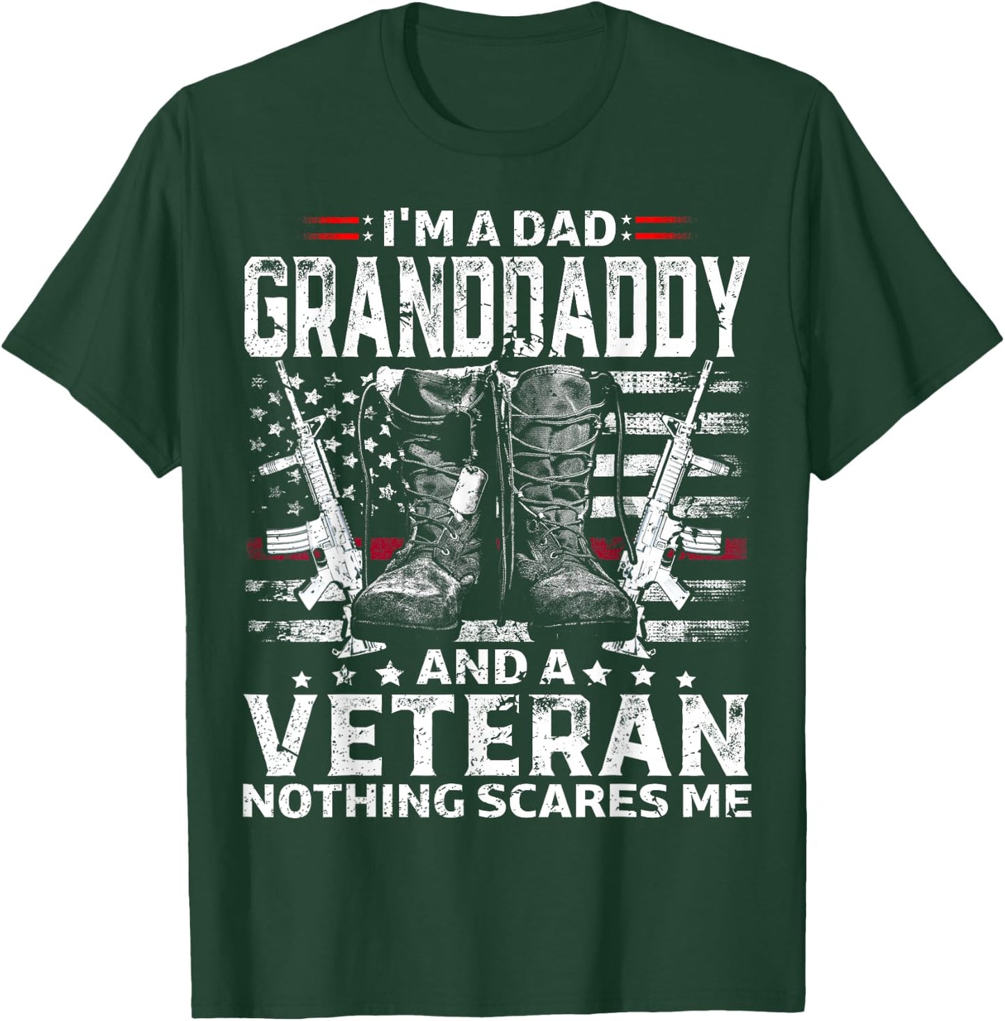 I'm A Dad Granddaddy Veteran T-Shirt - T-Shirt | Forest