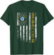USS Nimitz CVN-68 Aircraft Carrier Veteran Flag Veterans Day T-Shirt - T-Shirt | Forest