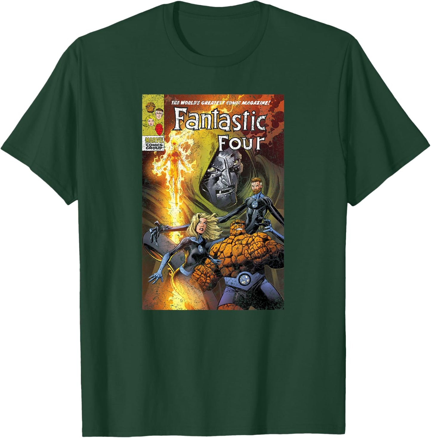 Marvel Fantastic Four Comic Cover Midtown Variant T-Shirt - T-Shirt | Forest