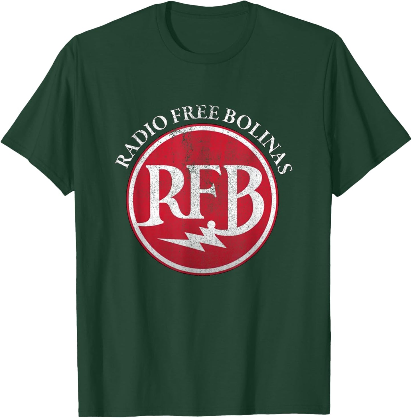 Radio Free Bolinas Vintage Marin County T-Shirt - T-Shirt | Forest