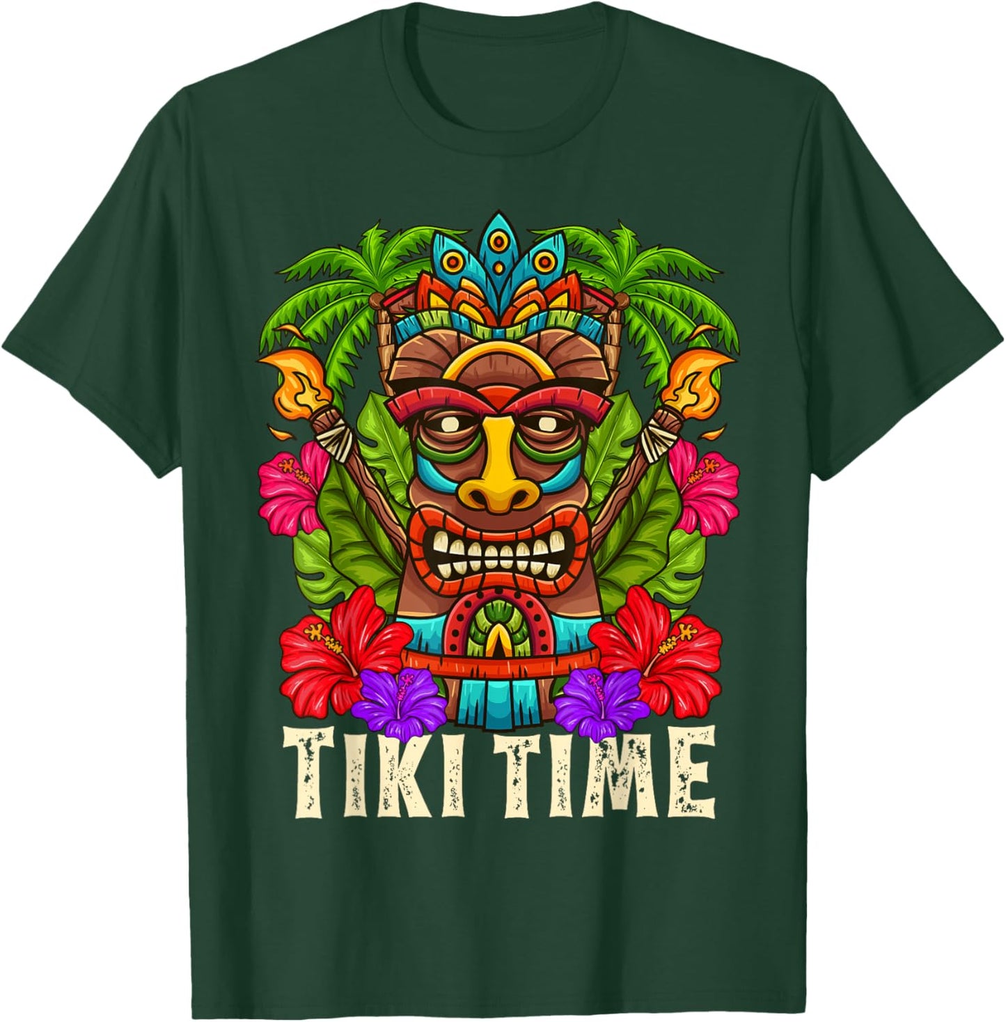 Tiki Hawaii Hawaii Aloha Hula Surf Island Party Gift T-Shirt - T-Shirt | Forest