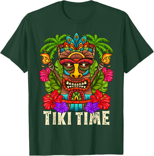 Tiki Hawaii Hawaii Aloha Hula Surf Island Party Gift T-Shirt - T-Shirt | Forest