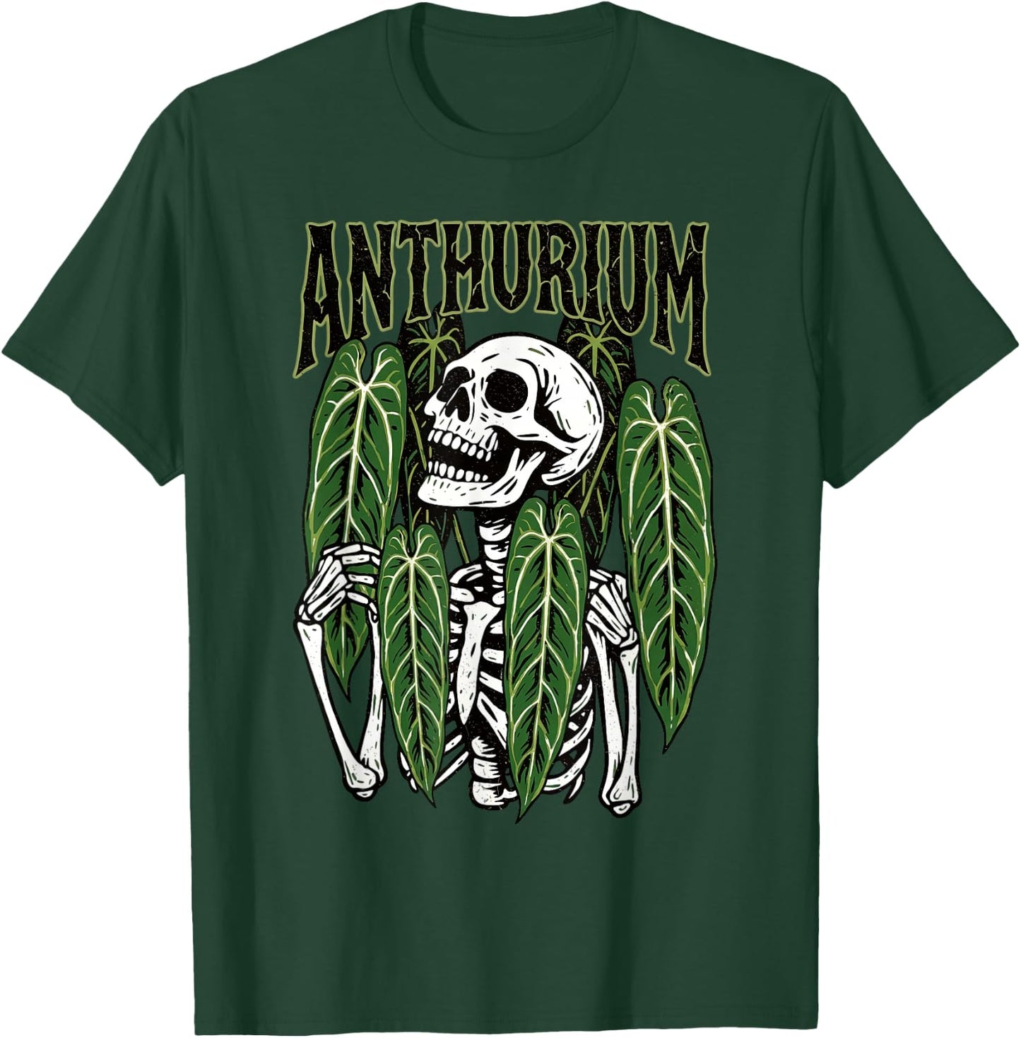 Anthurium Skeleton Gothic Plant Warocqueanum Houseplant Mom T-Shirt - T-Shirt | Forest