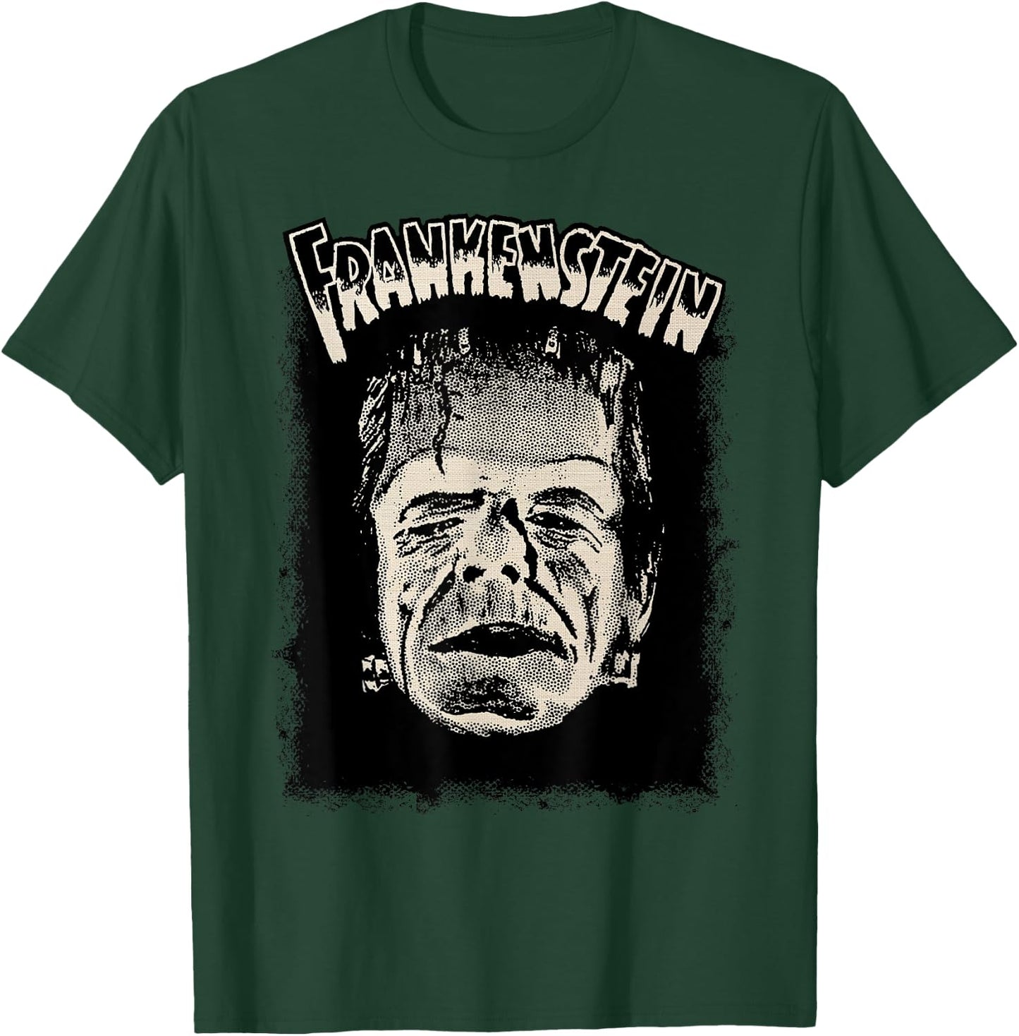 Vintage Horror Movie Monster Halloween Frankenstein Monster T-Shirt - T-Shirt | Forest