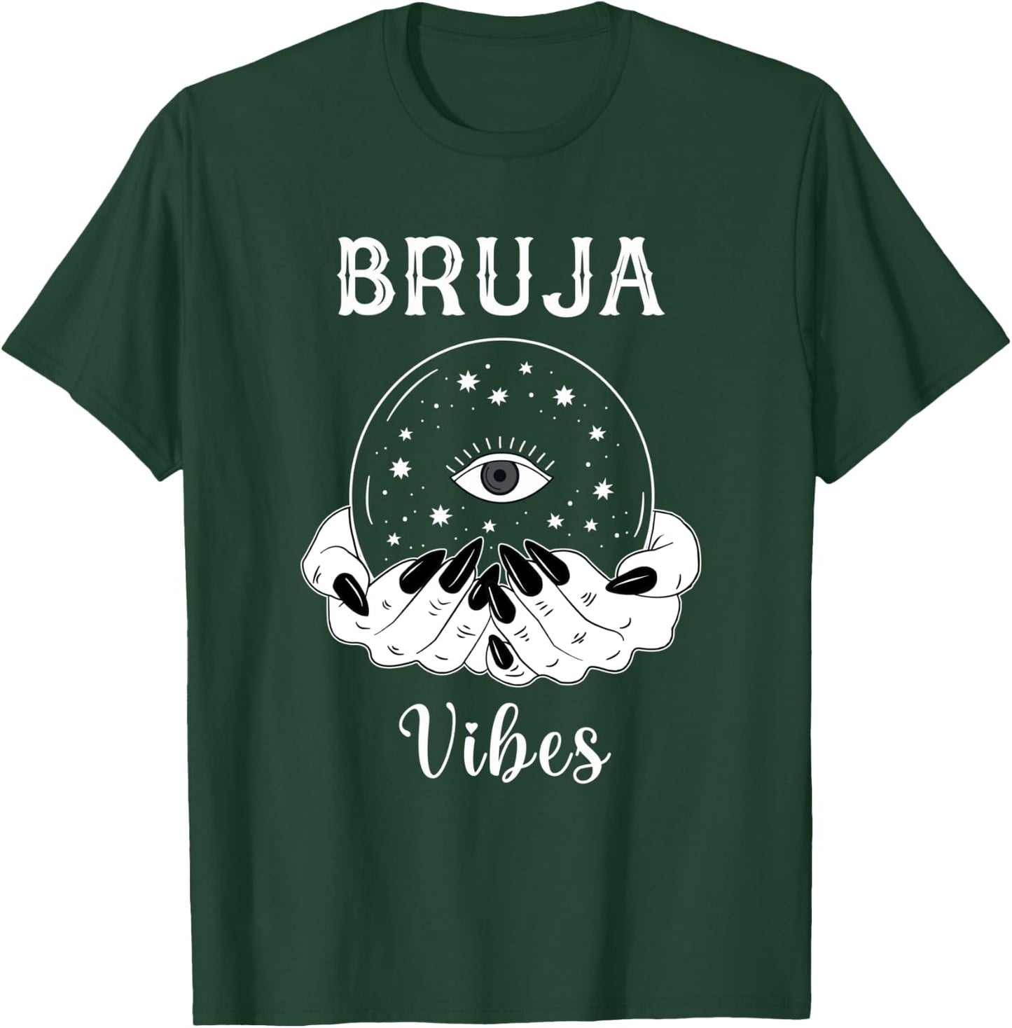 Bruja Vibes Mexican Dia de Muertos Halloween Bruja T-Shirt - T-Shirt | Forest