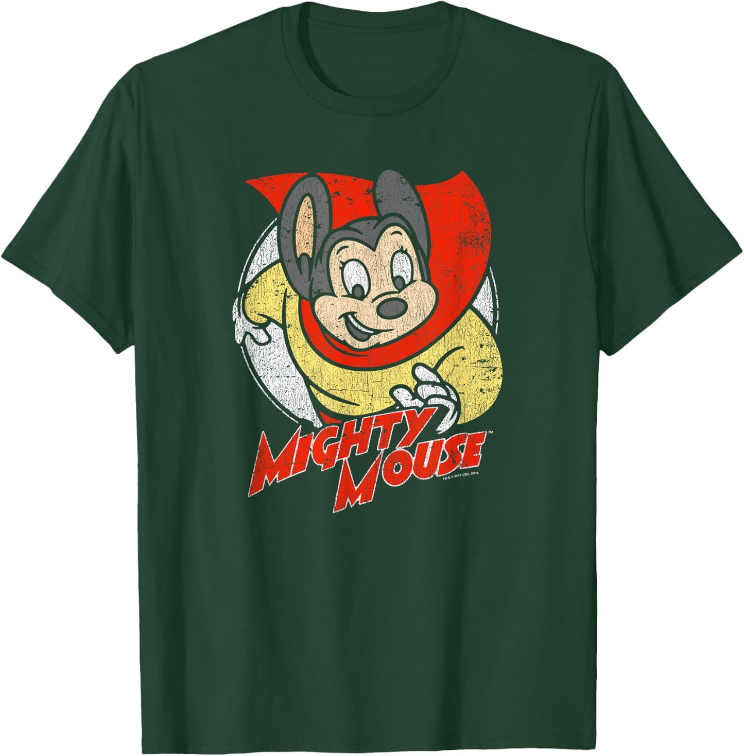 Mighty Mouse Mighty Circle T-Shirt - T-Shirt | Forest