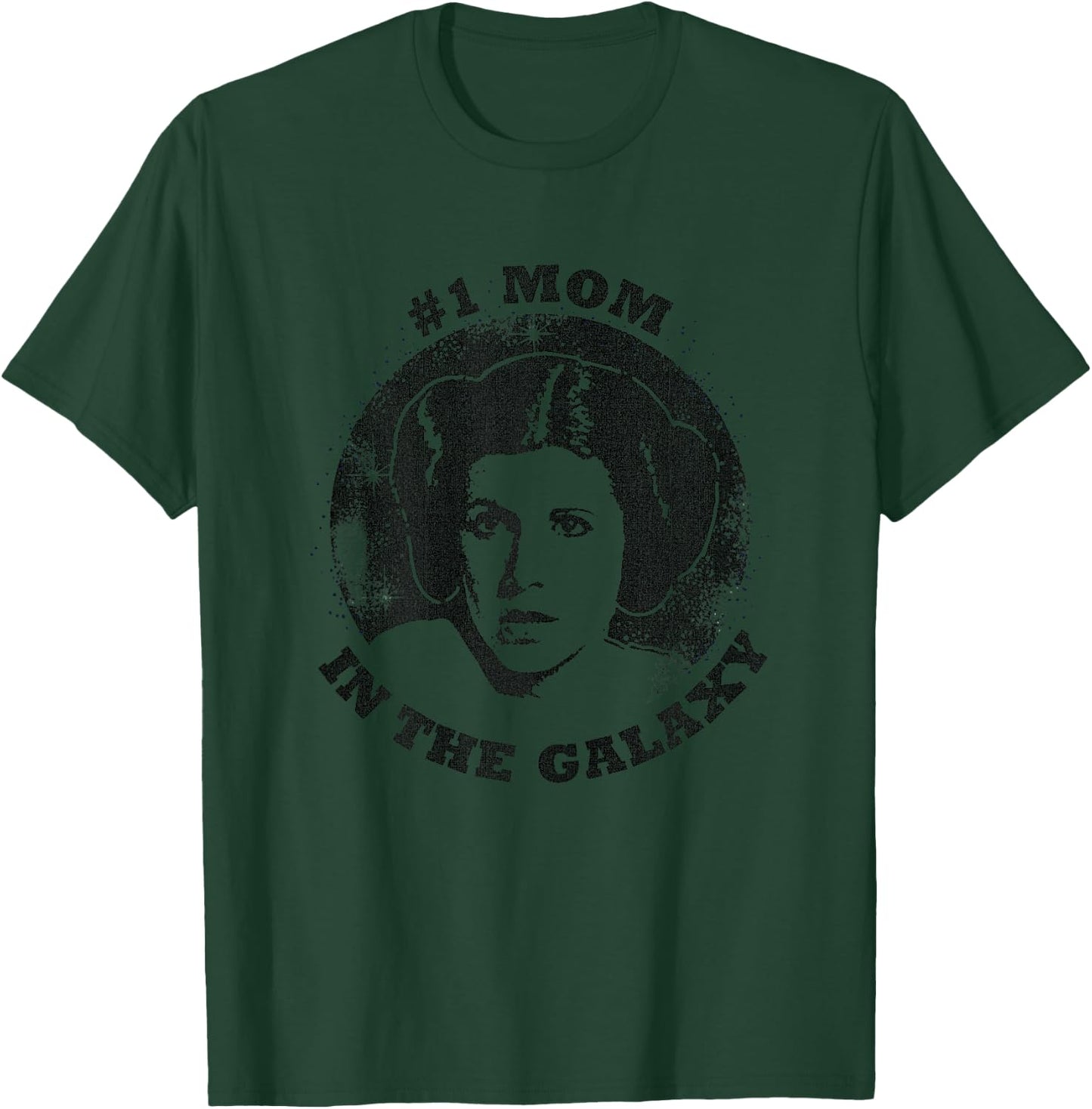 Star Wars Mother's Day Princess Leia #1 Mom In The Galaxy T-Shirt - T-Shirt | Forest