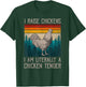I Raise Chickens I Am A Chicken Tender Funny Chicken T-Shirt - T-Shirt | Forest
