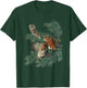 Vintage Little Screech Owl Bird Illustration & Women T-Shirt - T-Shirt | Forest