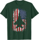 F-22 Raptor Fighter Jet Silhouette USA Flag F-18 Plane T-Shirt - T-Shirt | Forest