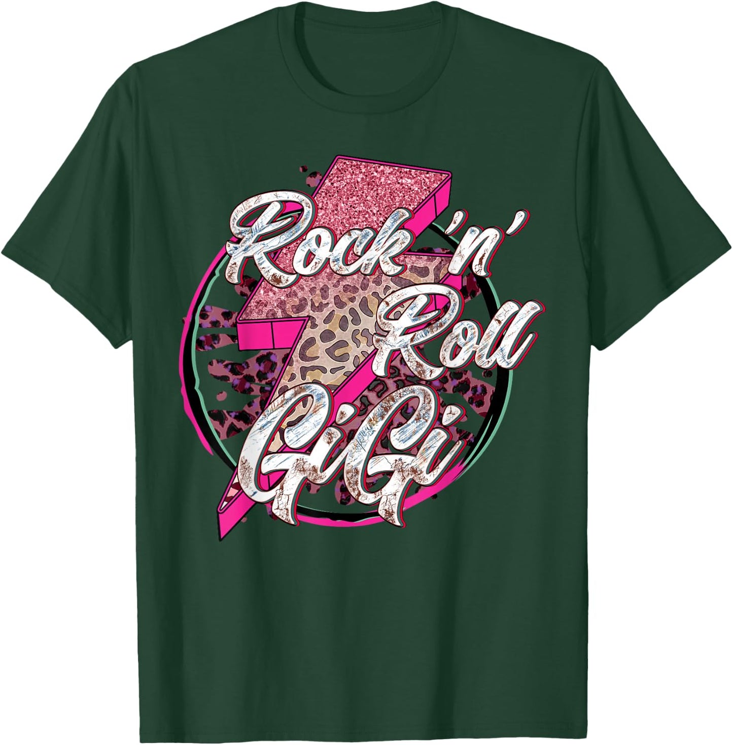 Rock’N’ Roll Gigi Mother Day Funny Mama Gift T-Shirt - T-Shirt | Forest