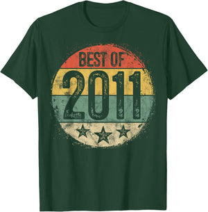 Best Of 2011 14th Birthday Gifts For Boy Girl 14 Year Old T-Shirt - T-Shirt | Forest