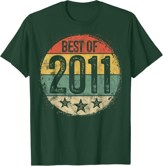 Best Of 2011 14th Birthday Gifts For Boy Girl 14 Year Old T-Shirt - T-Shirt | Forest