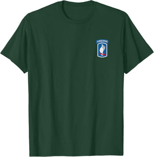 U.S Army 173rd Airborne Division Veteran Flag Vintage T-Shirt - T-Shirt | Forest