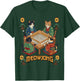 Cute Cats Playing Mahjong Meowjong Feline Game T-Shirt - T-Shirt | Forest