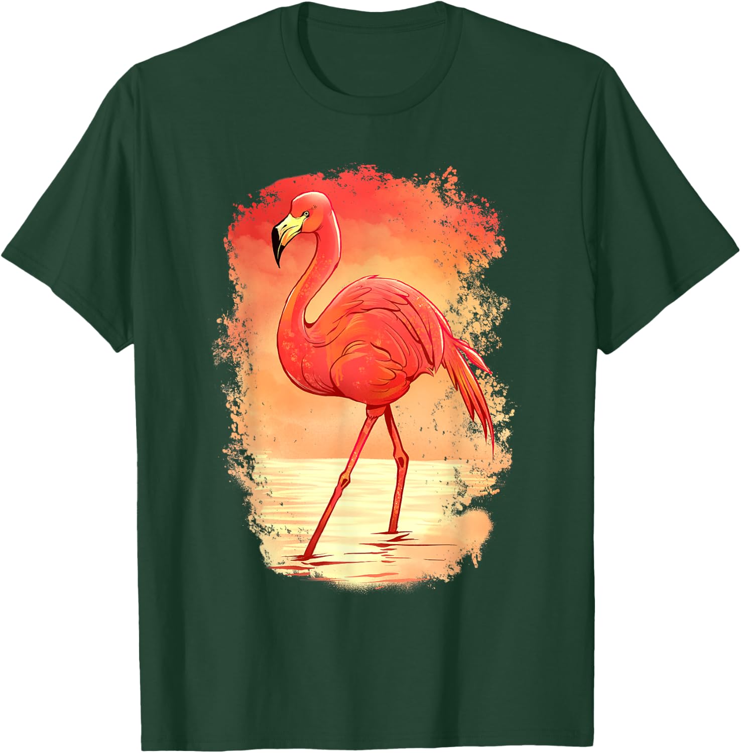 Flamingo Bird Design Animal Bird Animals T-Shirt - T-Shirt | Forest