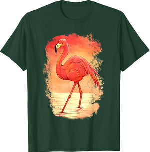 Flamingo Bird Design Animal Bird Animals T-Shirt - T-Shirt | Forest