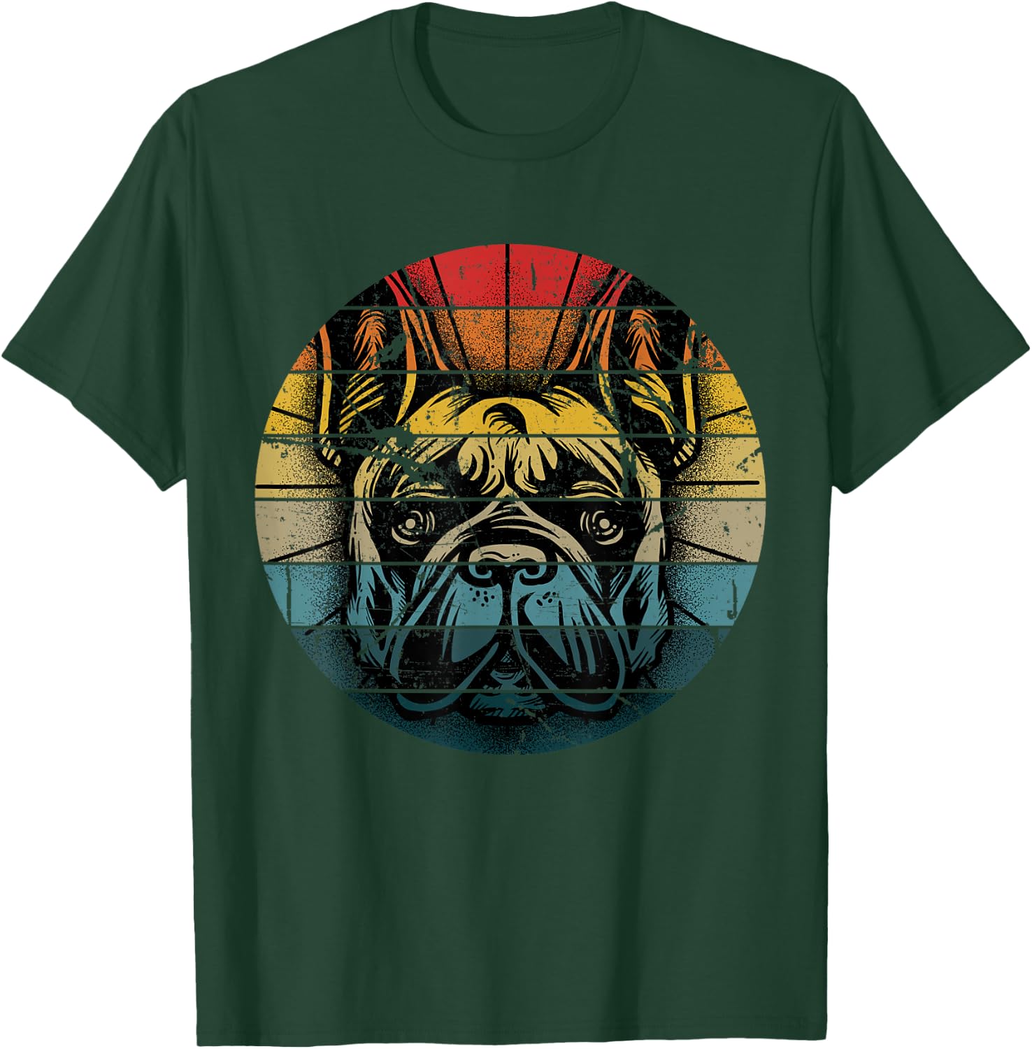 French Bulldog Gift Frenchie Dog Lover Women Men Dogfather T-Shirt - T-Shirt | Forest