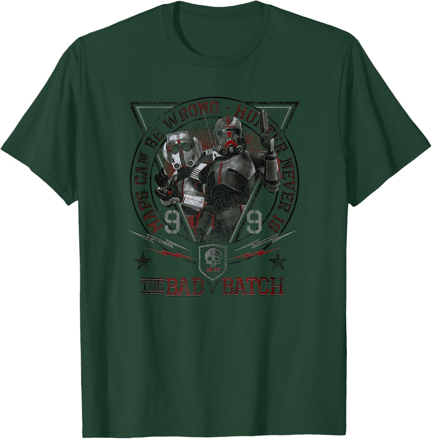 Star Wars: The Bad Batch Tech Hunter Maps Can Be Wrong T-Shirt - T-Shirt | Forest