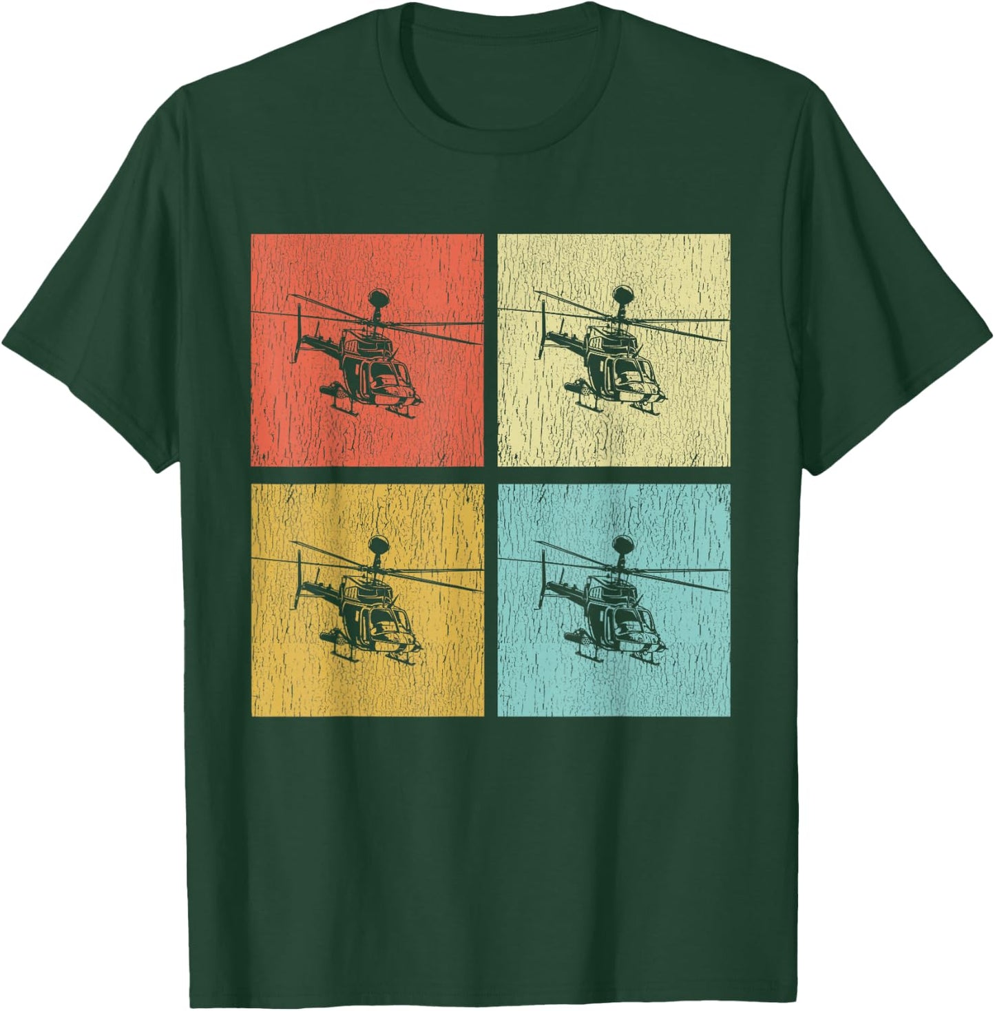 OH-58D Kiowa Warrior Helicopter Pilot Veteran T-Shirt - T-Shirt | Forest