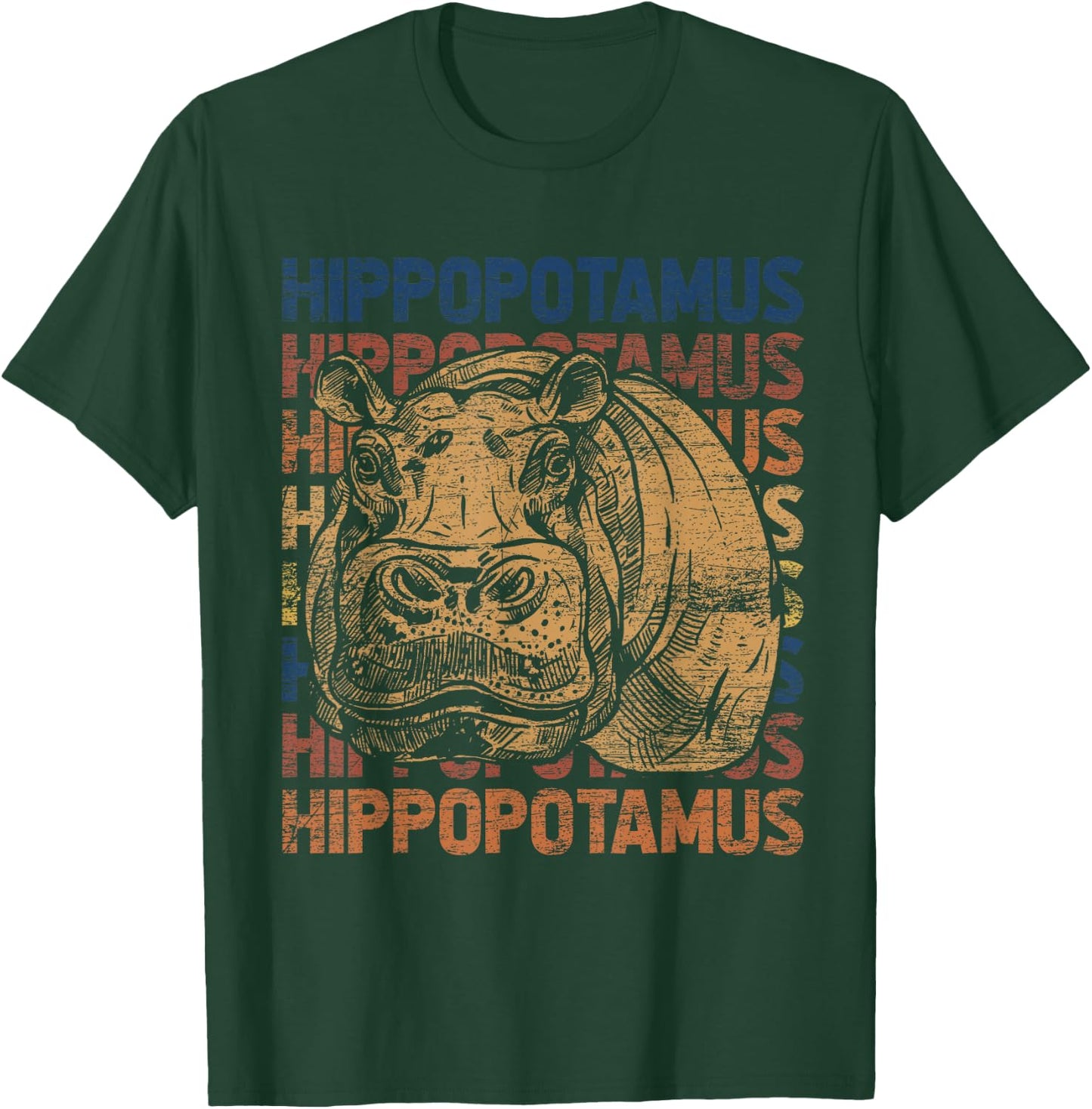 Animal Rights Zookeeper Africa Gift Hippo T-Shirt - T-Shirt | Forest