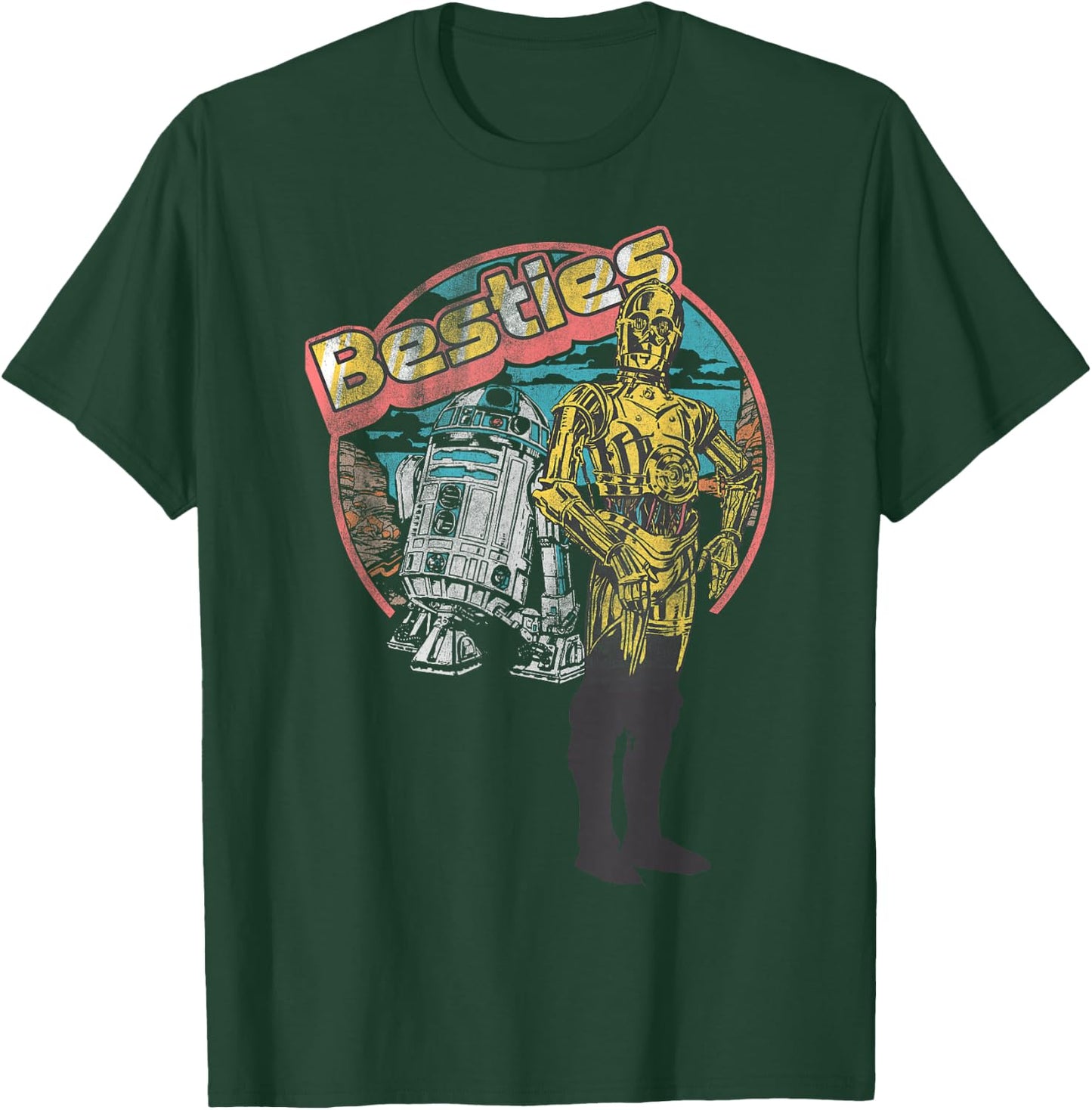 Star Wars R2-D2 C-3PO Besties Portrait T-Shirt - T-Shirt | Forest