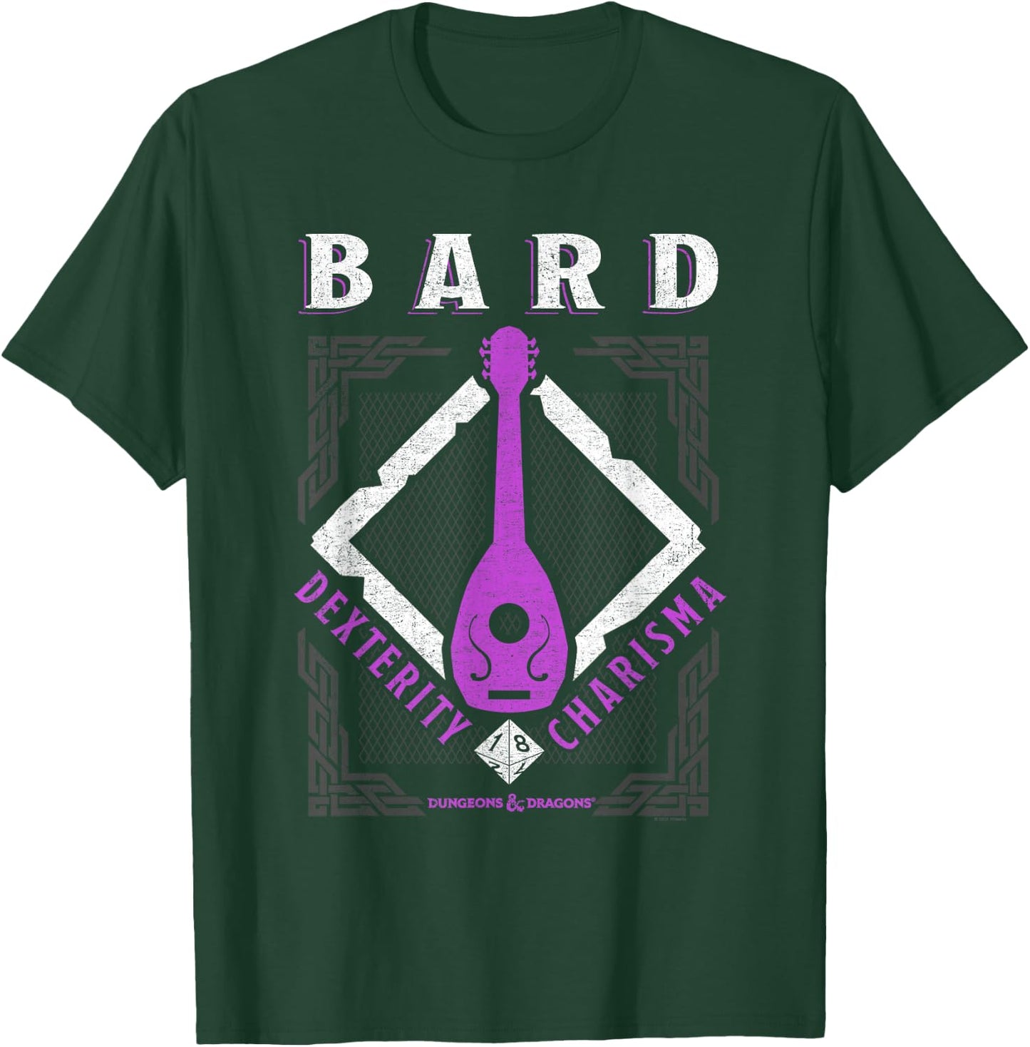 Dungeons & Dragons Bard Dexterity & Charisma T-Shirt - T-Shirt | Forest