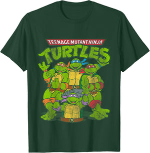 Kids Distressed TMNT Group T-Shirt - T-Shirt | Forest