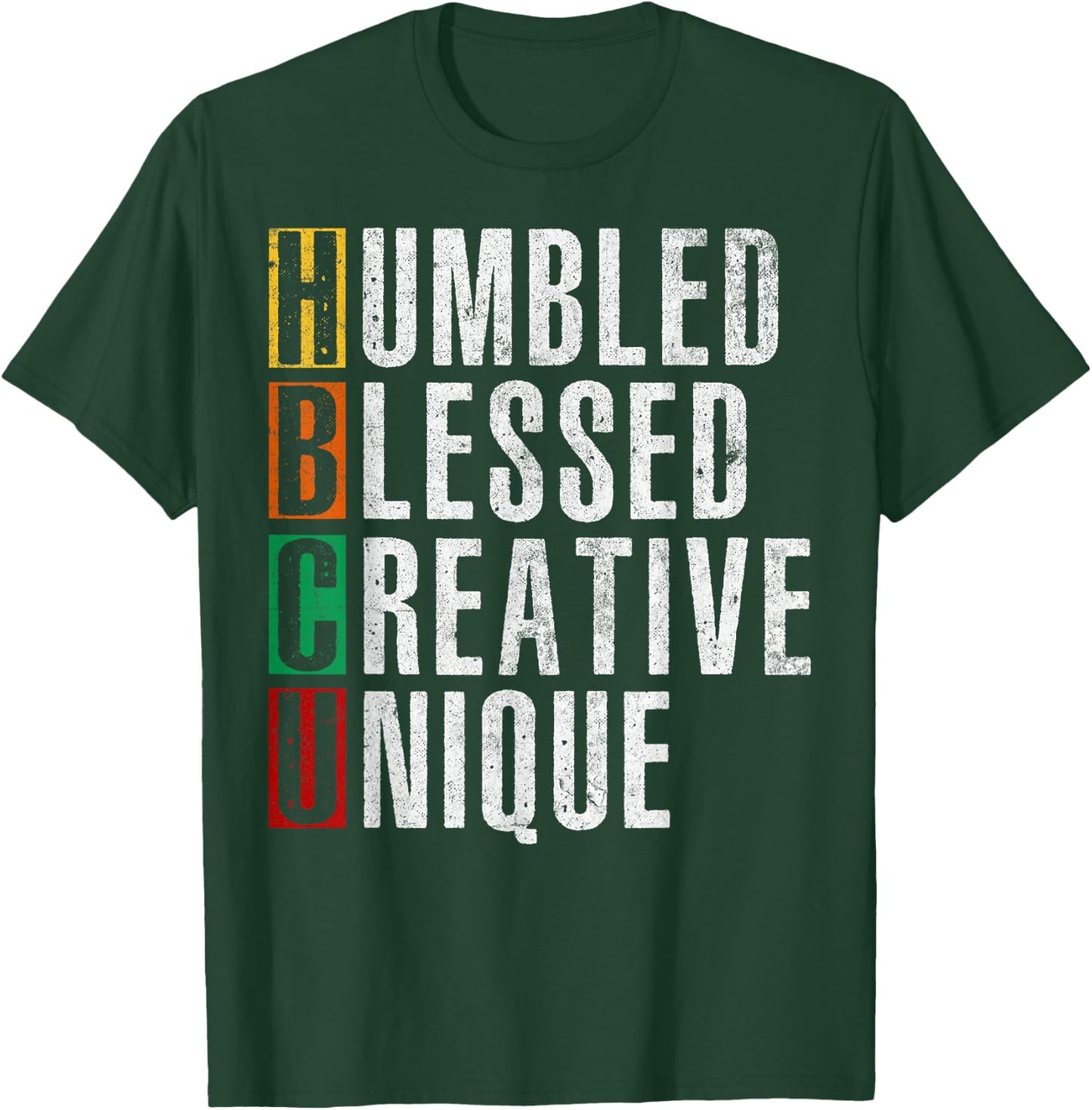 HBCU Grad Afro Historical Black College Women Kids Girls T-Shirt - T-Shirt | Forest