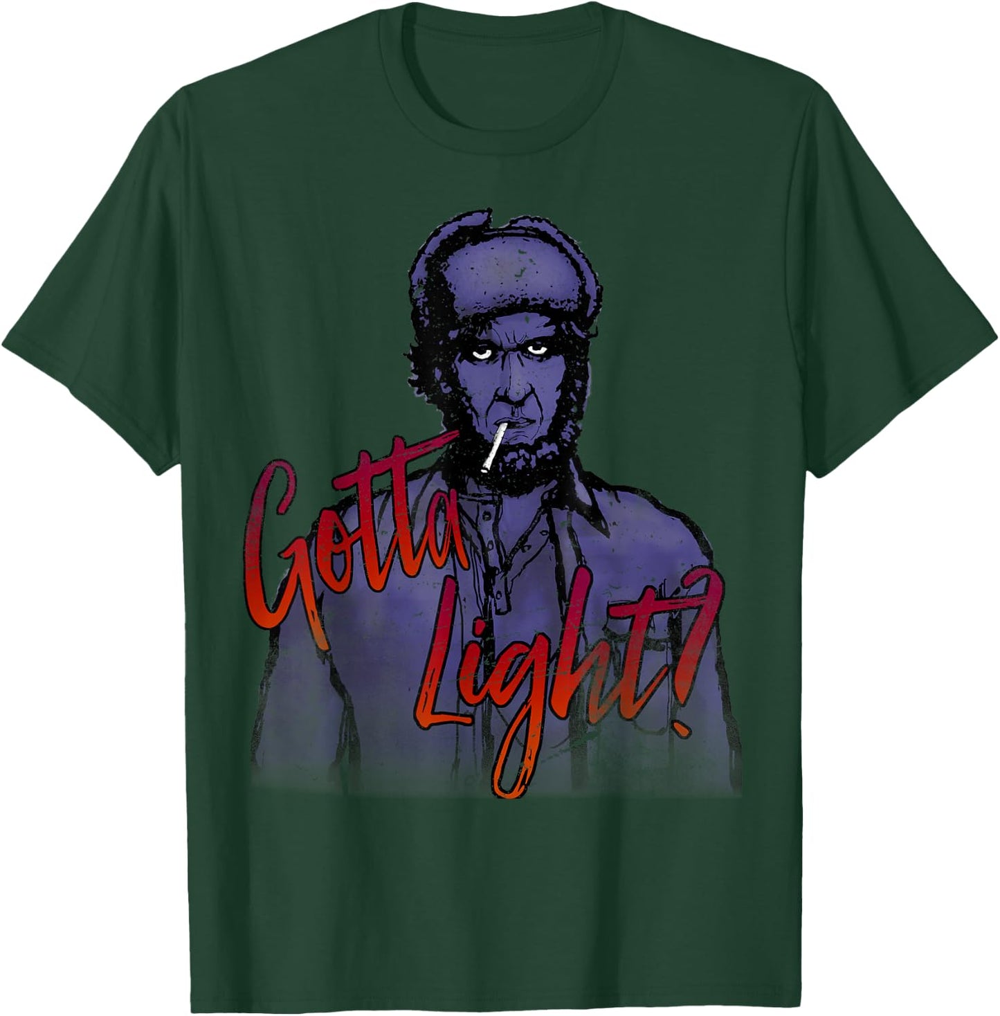 Twin Peaks Distressed Huntsman Sketch Graphic T-Shirt - T-Shirt | Forest