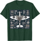 WW2 Warplane Spitfire Anatomy Assembly Parts Blueprint T-Shirt - T-Shirt | Forest
