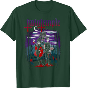 Twin Temple Graveyard V2 T-Shirt - T-Shirt | Forest