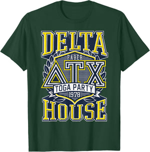 Animal House Delta House Fraternity Logo Graphic T-Shirt - T-Shirt | Forest