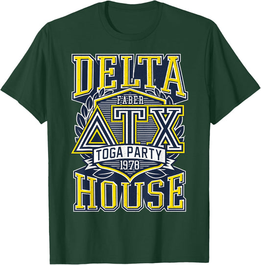 Animal House Delta House Fraternity Logo Graphic T-Shirt - T-Shirt | Forest