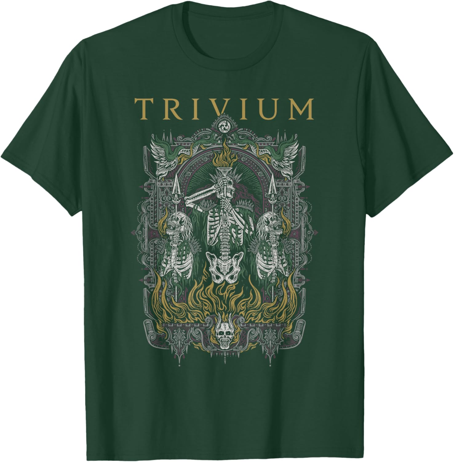 Trivium Skelly Frame T-Shirt - T-Shirt | Forest
