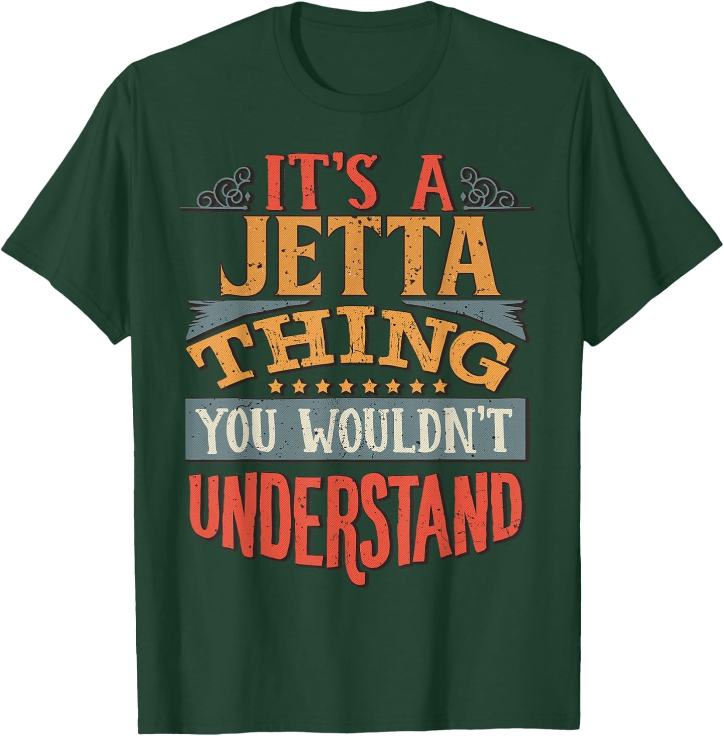 Jetta Name Gifts By Vnz Classic Tailored Black Small T-Shirt - T-Shirt | Forest
