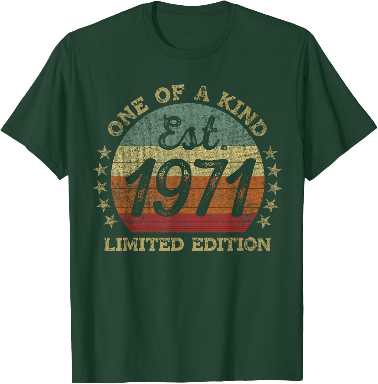 Est. 1971 54th Birthday Limited Edition 54 Year Old T-Shirt - T-Shirt | Forest
