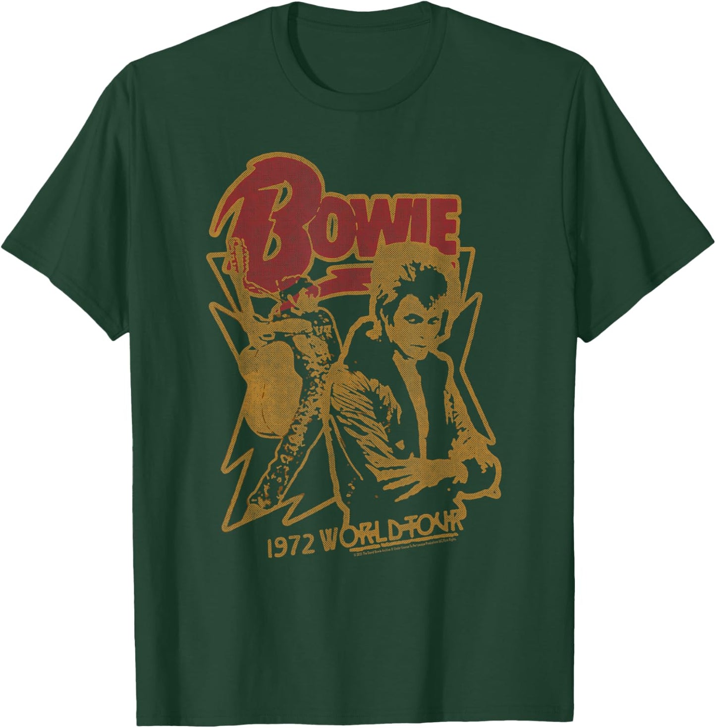 David Bowie - 1972 World Tour T-Shirt - T-Shirt | Forest