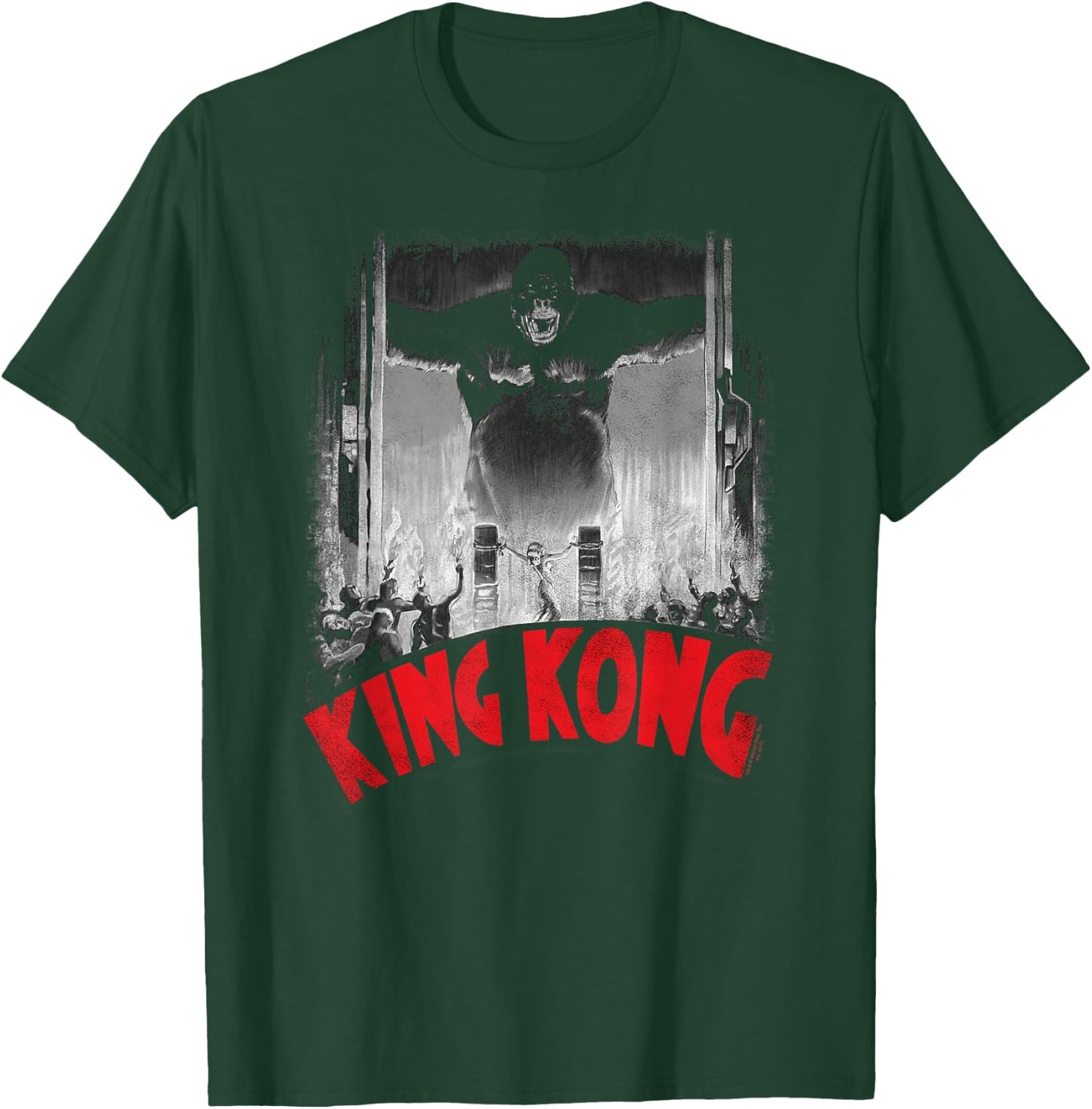 King Kong at The Gates Poster T-Shirt - T-Shirt | Forest