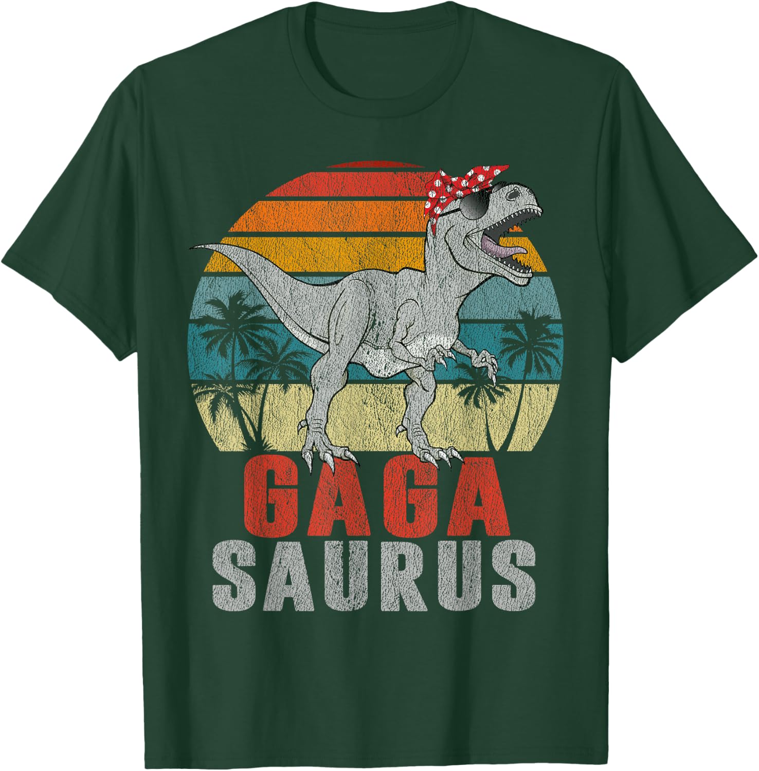 Gagasaurus T Rex Dinosaur Gaga Saurus Family Matching T-Shirt - T-Shirt | Forest