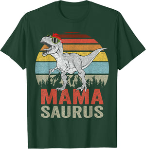 Mamasaurus Dinosaur Mama Saurus T Rex Funny Family Matching T-Shirt - T-Shirt | Forest