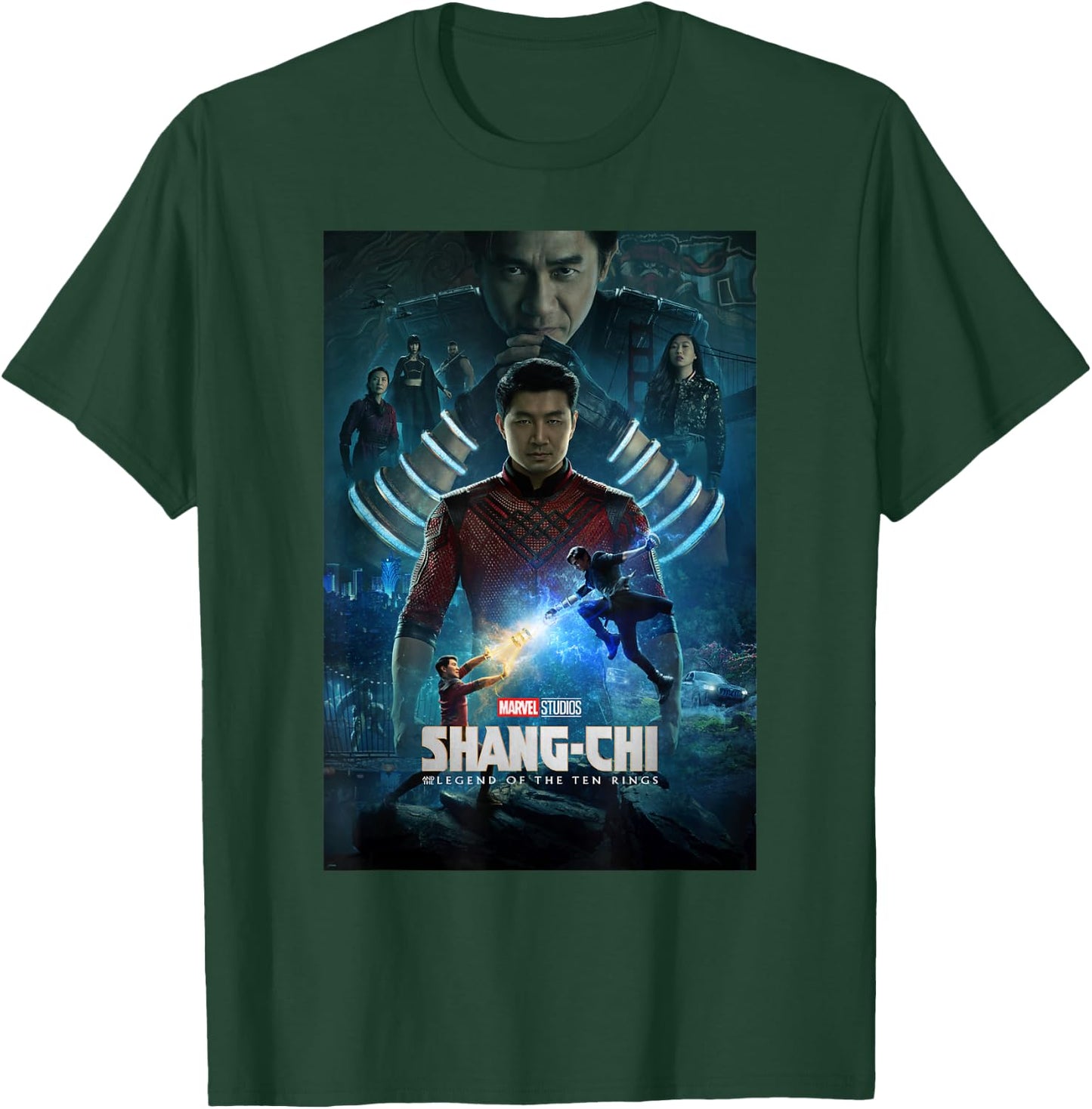 Marvel Shang-Chi Ten Rings Group Shot Poster T-Shirt - T-Shirt | Forest