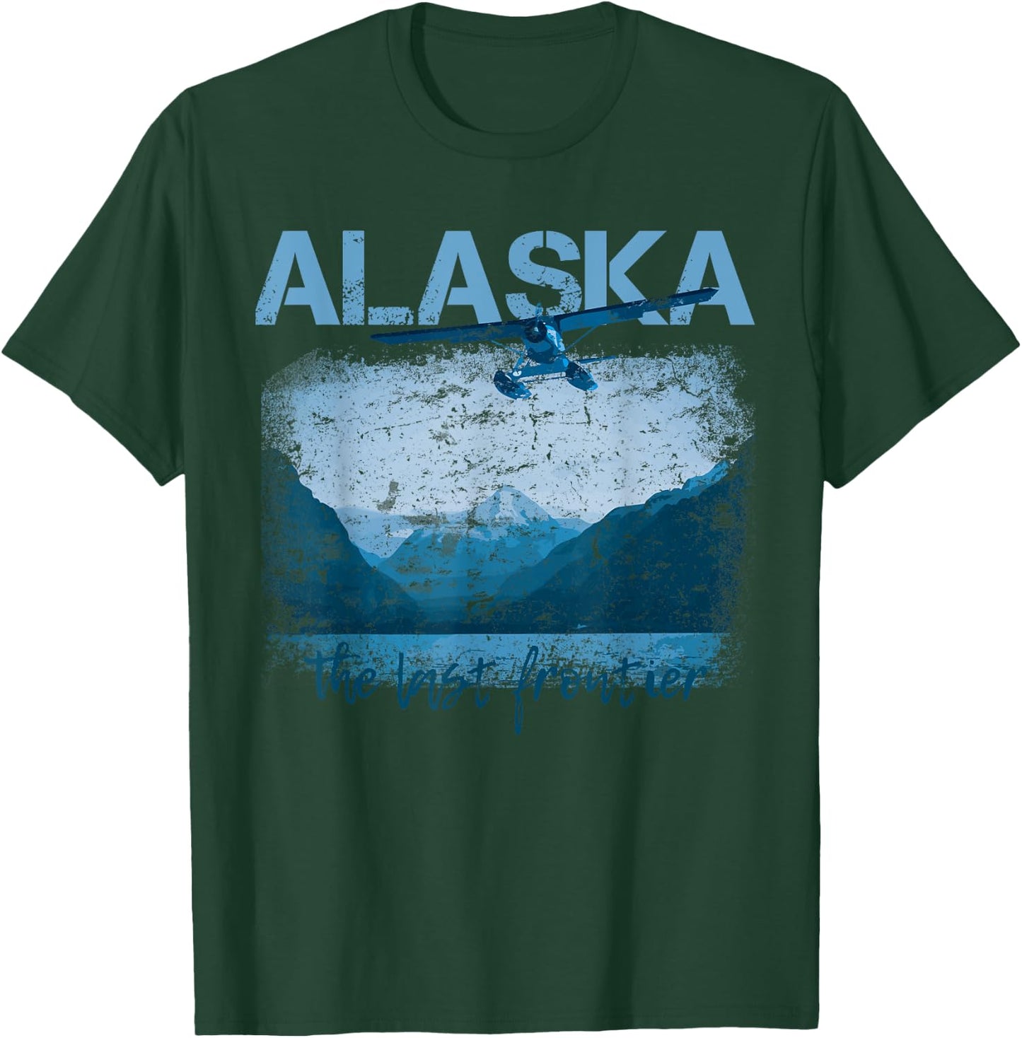 Alaska The Last Frontier With Float Plane T-Shirt - T-Shirt | Forest