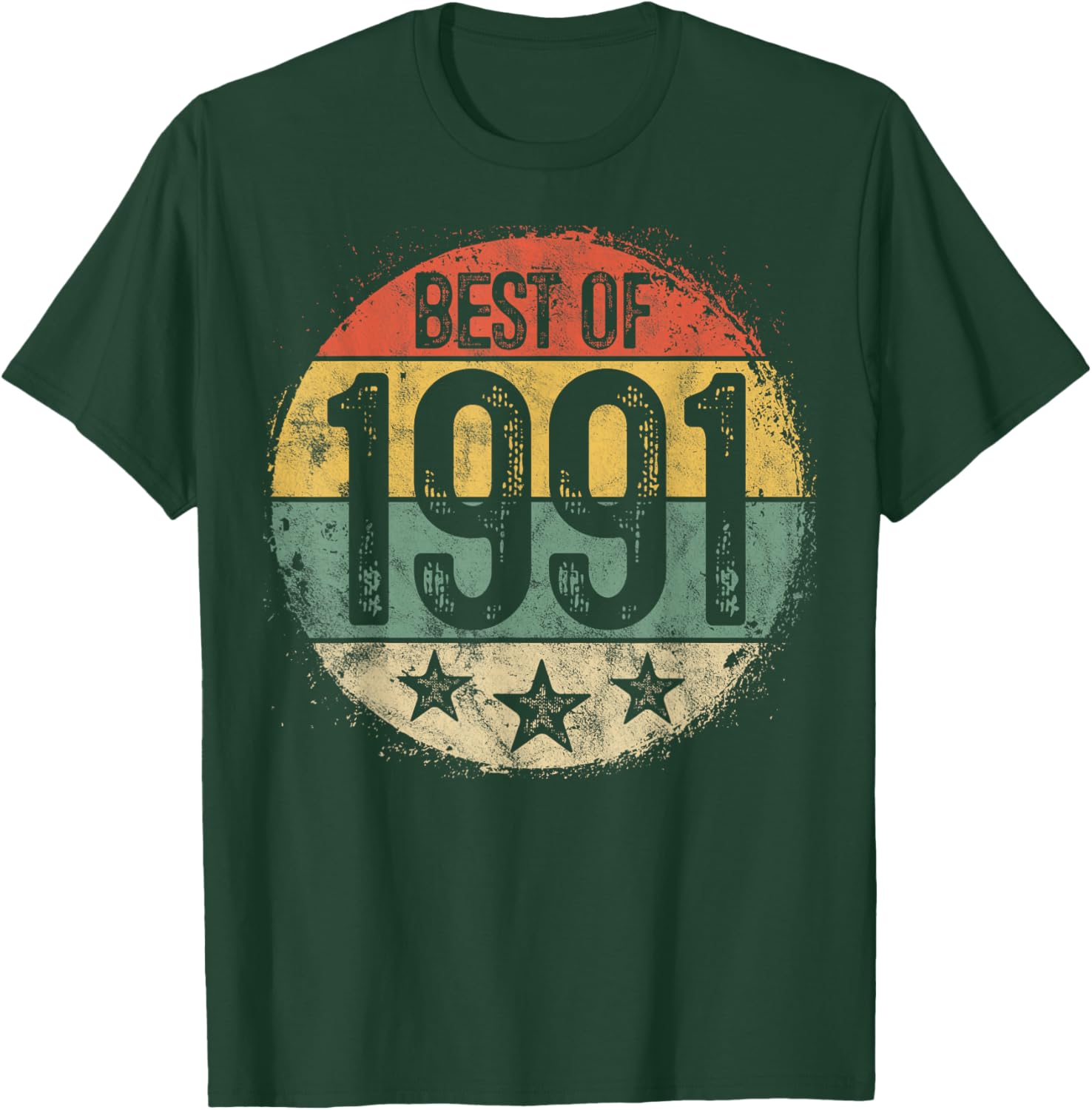 Best Of 1991 34th Birthday Gifts Women 34 Year Old T-Shirt - T-Shirt | Forest