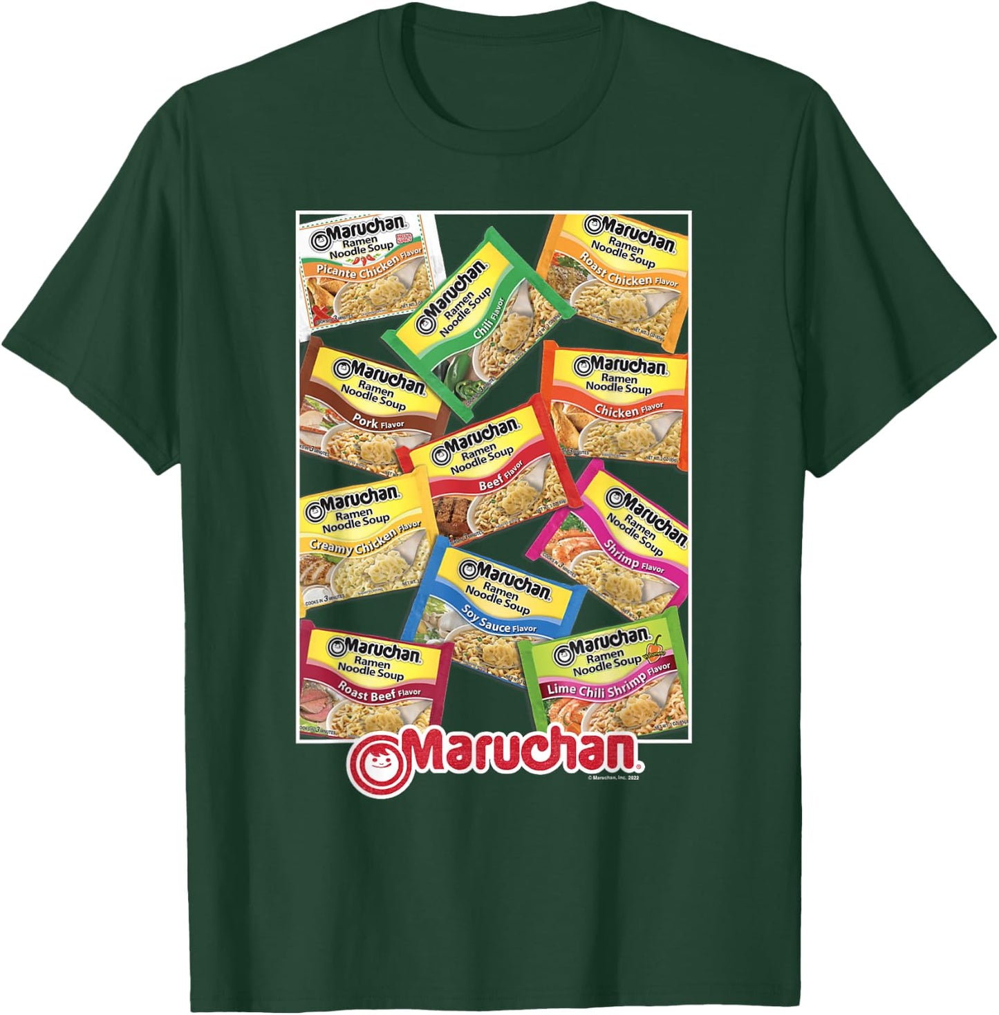 Maruchan Ramen Noodle Flavor Profiles Poster T-Shirt - T-Shirt | Forest