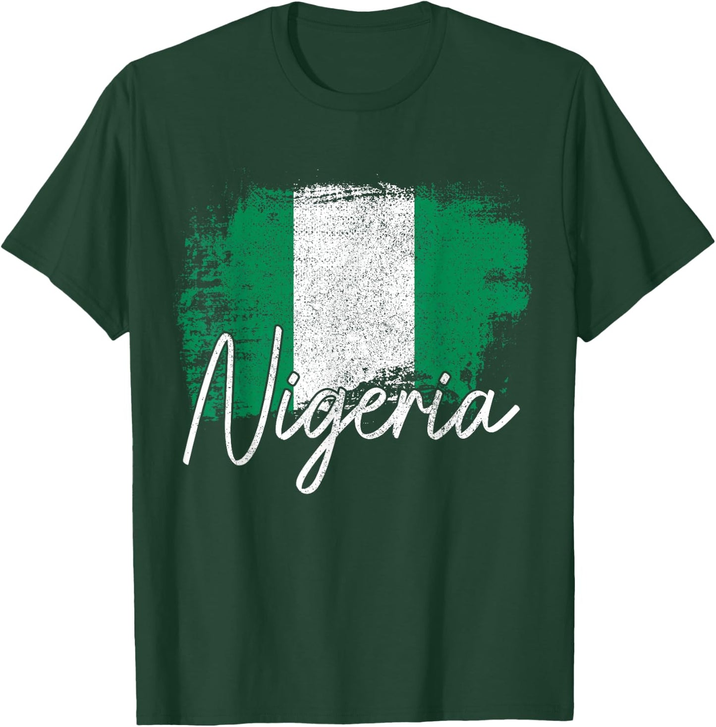 Nigeria Flag Nigerian Pride Roots T-Shirt - T-Shirt | Forest